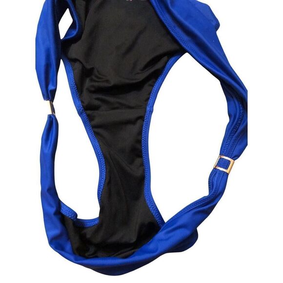 Victoria's Secret Swim The Hottie Cheeky Bikini Bottom Ruched Royal Blue Large - Picture 5 of 8